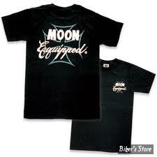 TEE-SHIRT - MOON - MOON EQUIPPED CROSS - COULEUR : NOIR - TAILLE 3 / M