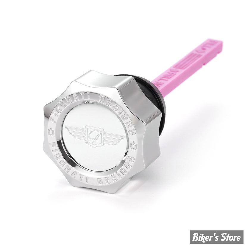 ECLATE A - PIECE N° 42 -  BOUCHON DE RÉSERVOIR D'HUILE - SOFTAIL 00/17 - OEM 62845-00 / A / 62845-00A - FIGURATI DESIGN - FINITION INOX : ARGENT ROND - FD01-MAGDS-ST-SM-SS