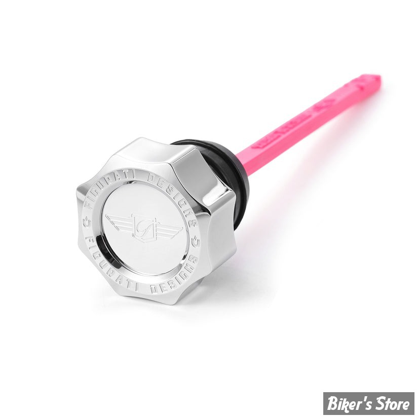 DOC A / PIÈCE N°103 - BOUCHON DE RÉSERVOIR D'HUILE - TOURING 99/06 - OEM 62846-99 - FIGURATI DESIGN - FINITION INOX : ARGENT ROND - FD01-MAGDSTC-GEN1-SM-SS