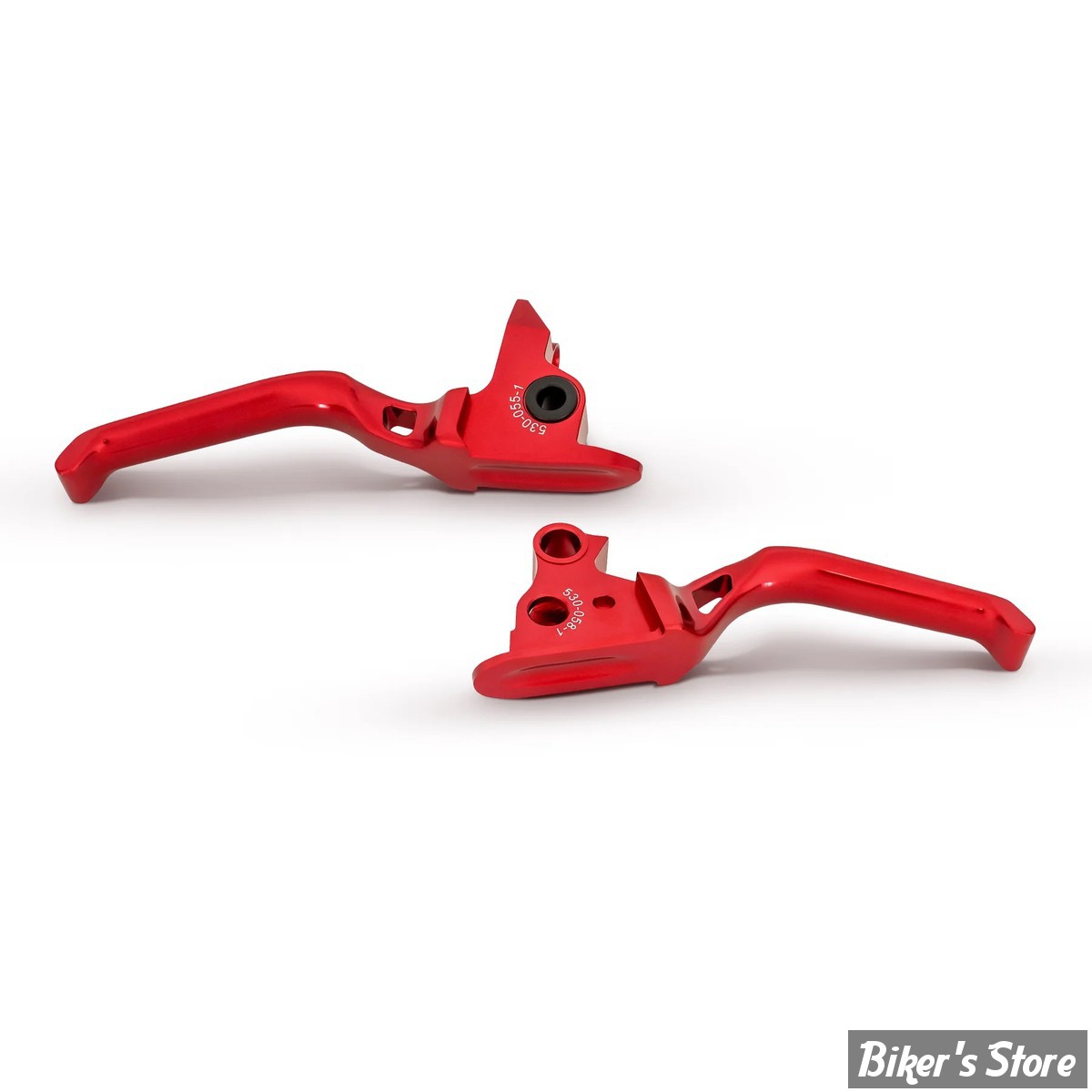 ECLATE L - PIECE N° 06 / 08 - KIT LEVIERS TOURING 08/13 - EMBRAYAGE PAR CABLE - OEM 38843-08 - ARLEN NESS -  METHOD® HAND LEVERS - ANODISÉ ROUGE - 530-034
