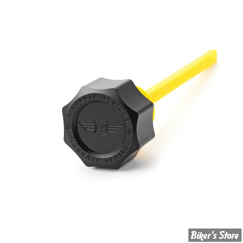DOC A / PIÈCE N°103 - BOUCHON D'HUILE - OEM 62700136 - TOURING 2017UP - FIGURATI DESIGN - ALUMINIUM - FINITION : NOIR ROND - FDP01-M8SM-BLK