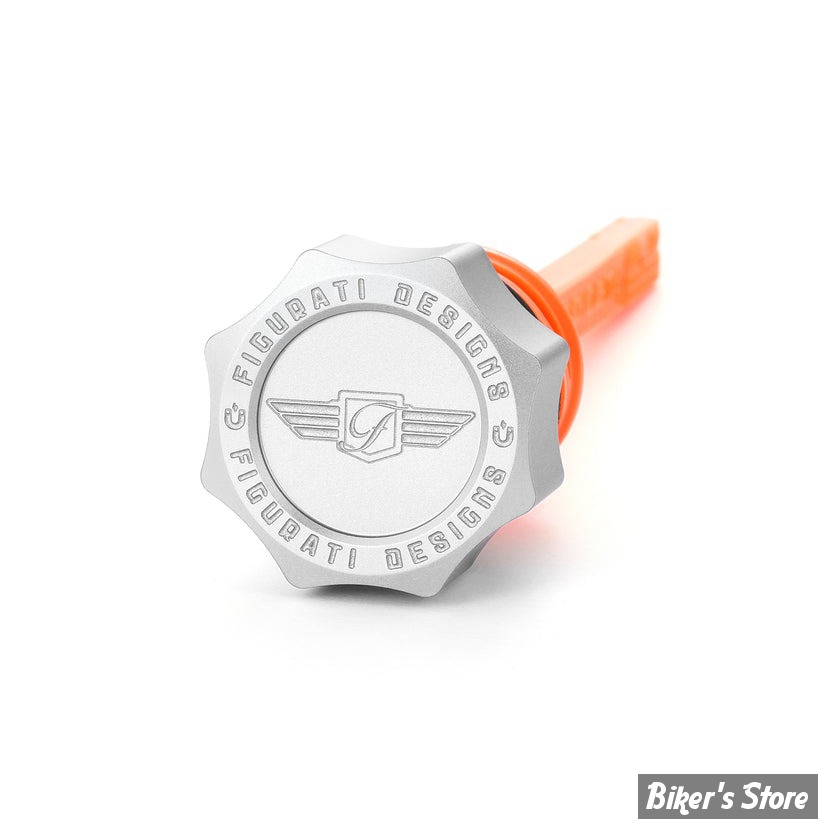 DOC A / PIÈCE N°103 - BOUCHON D'HUILE - OEM 62700136 - SOFTAIL M8 2018UP - FIGURATI DESIGN - ALUMINIUM - FINITION : ARGENT ROND - FDP01-STM8-SM-S