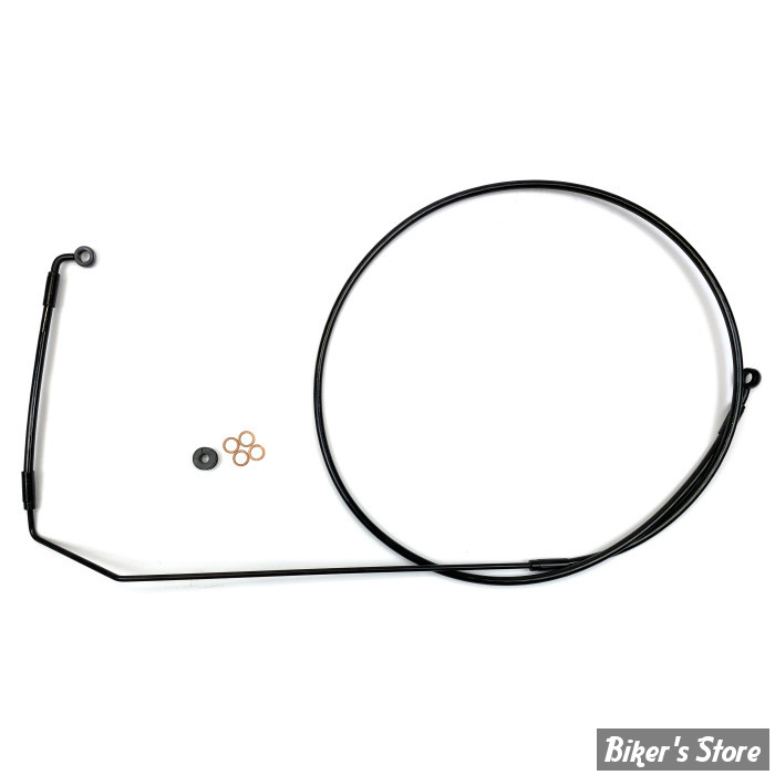 DURITE DE FREIN AVANT (PARTIE HAUTE) - LONGUEUR : 158.70 cm / +000 - OEM 1913699 - INDIAN 15UP - MAGNUM - XR STAINLESS DOT BRAKE LINE - Noir Black Pearl - SBB1416-87