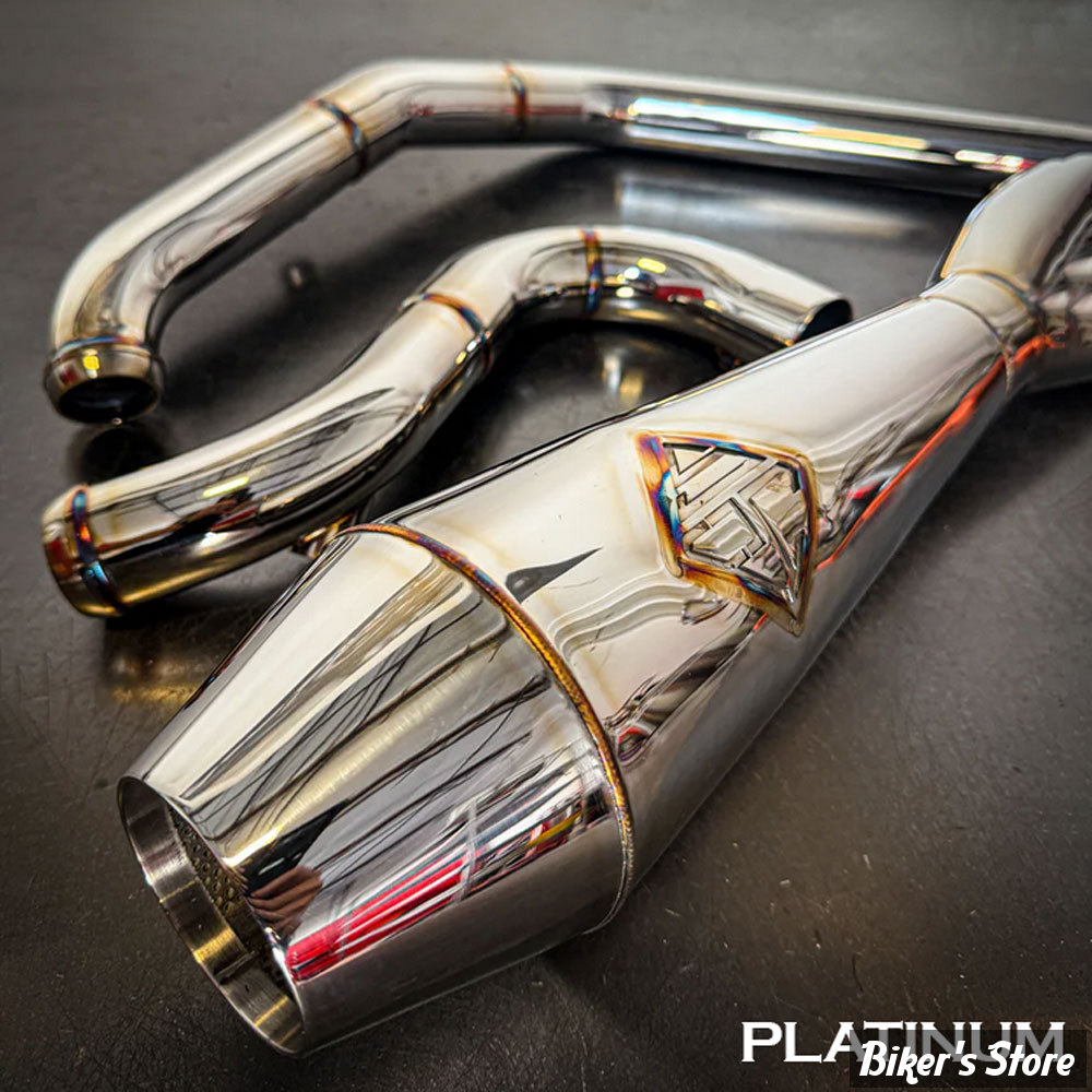 - ECHAPPEMENT - SP CONCEPTS EXHAUST SYSTEM - TOURING M8 2017UP - MID LENGTH ELSINORE - PLATINIUM - SPC-2-005-P