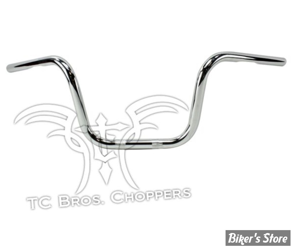 Guidon TC. BROS - TC BROS. 1" NARROW APES HANDLEBAR - MINI APES 8" - SANS EMPREINTES - CHROME - 101-0103