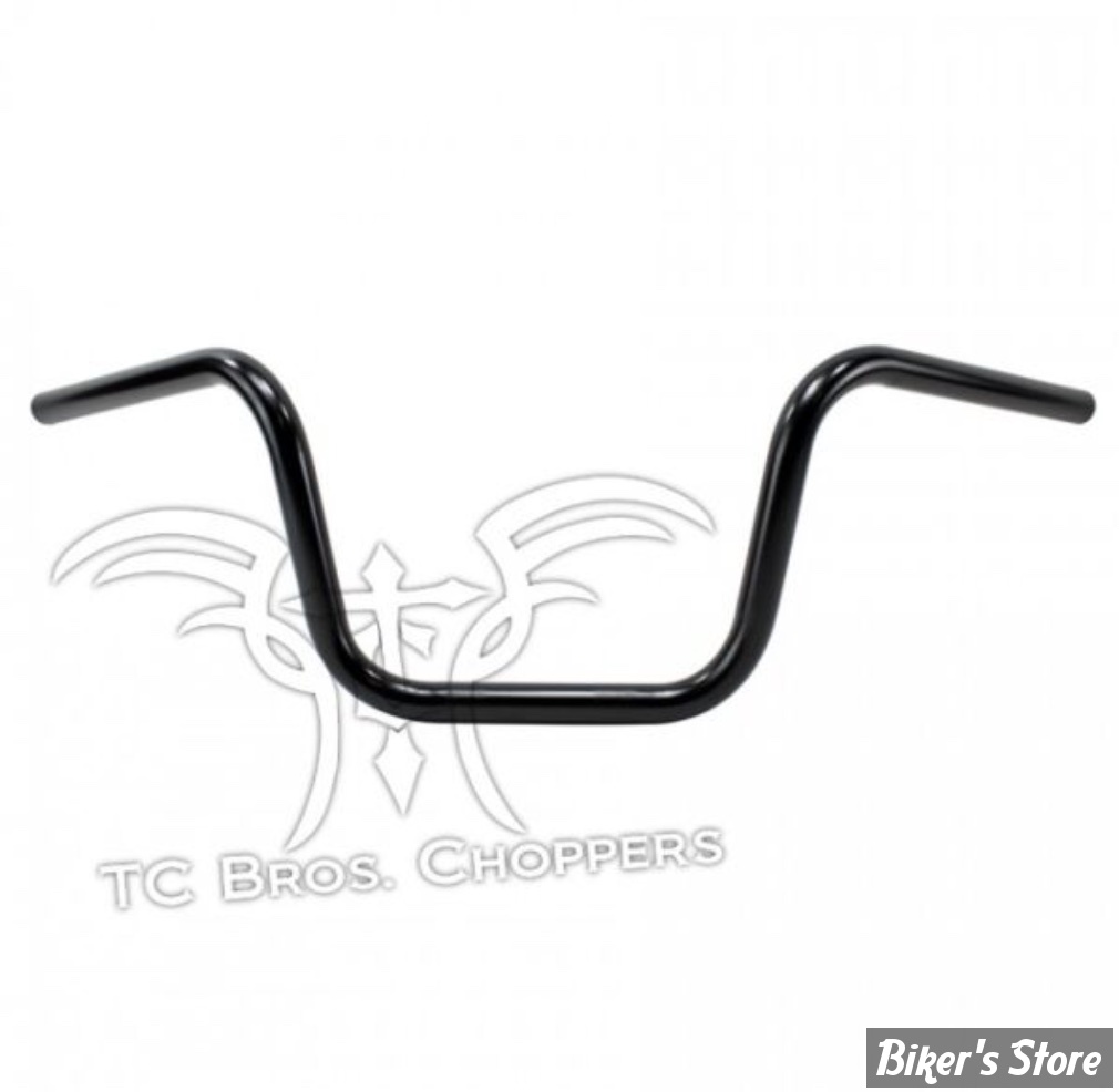 Guidon TC. BROS - TC BROS. 1" NARROW APES HANDLEBAR - MINI APES 8" - SANS EMPREINTES - NOIR - 101-0101