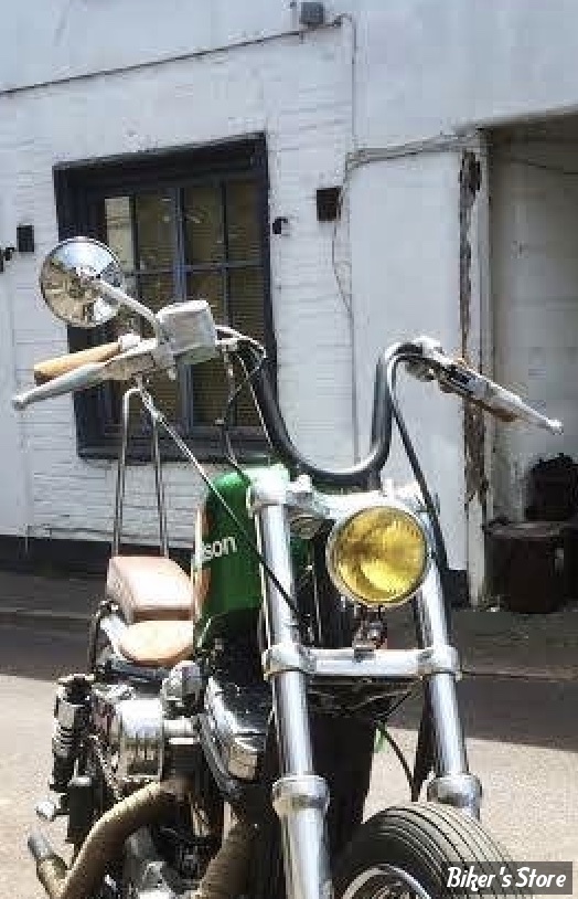 -  Guidon TC. BROS - TC BROS. 1" BOOTLEGGER HANDLEBAR - AVEC EMPREINTES - NOIR - 101-0128