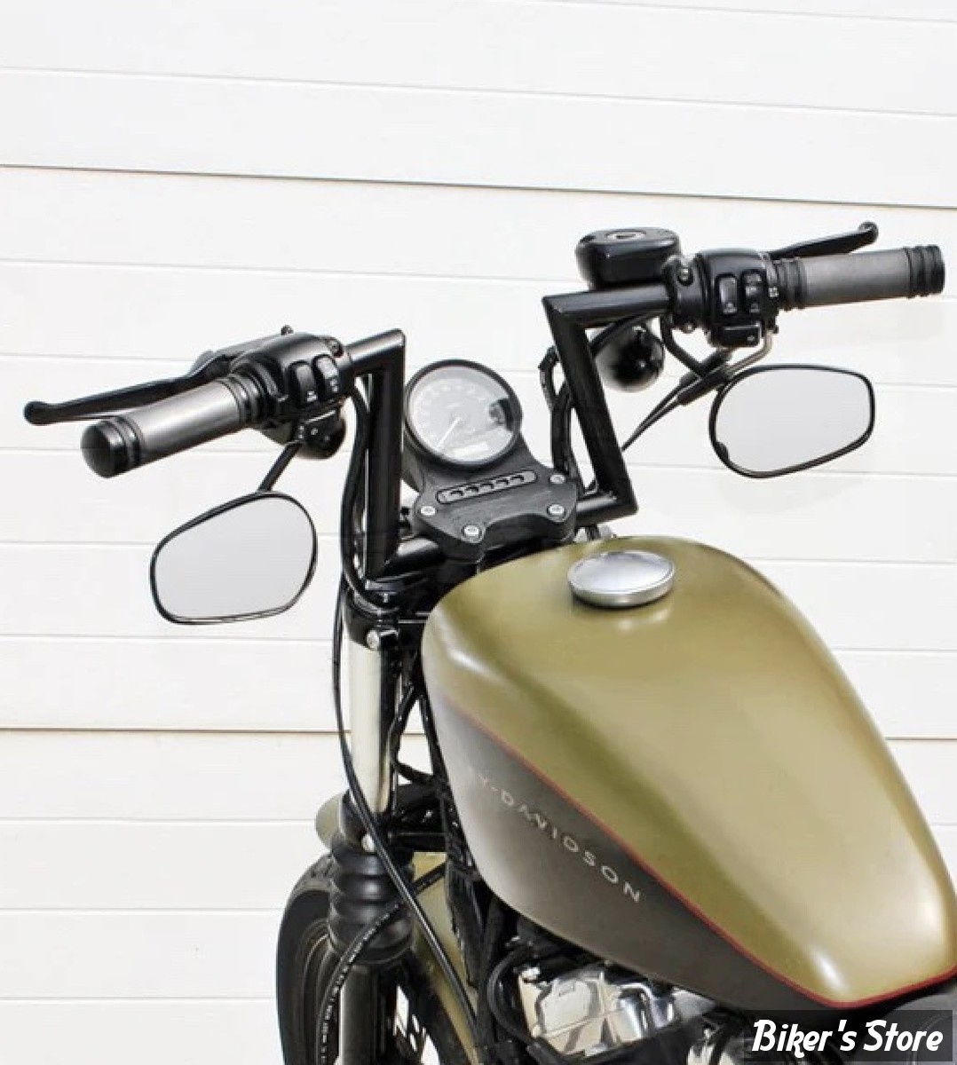 -  Guidon TC. BROS - TC BROS. 1" SLANT Z HANDLEBAR - AVEC EMPREINTES - NOIR - 101-0132