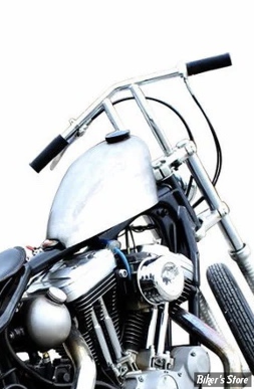 -  Guidon TC. BROS - TC BROS. 1" WHISKEY HANDLEBAR - SANS EMPREINTES - CHROME - 101-0119