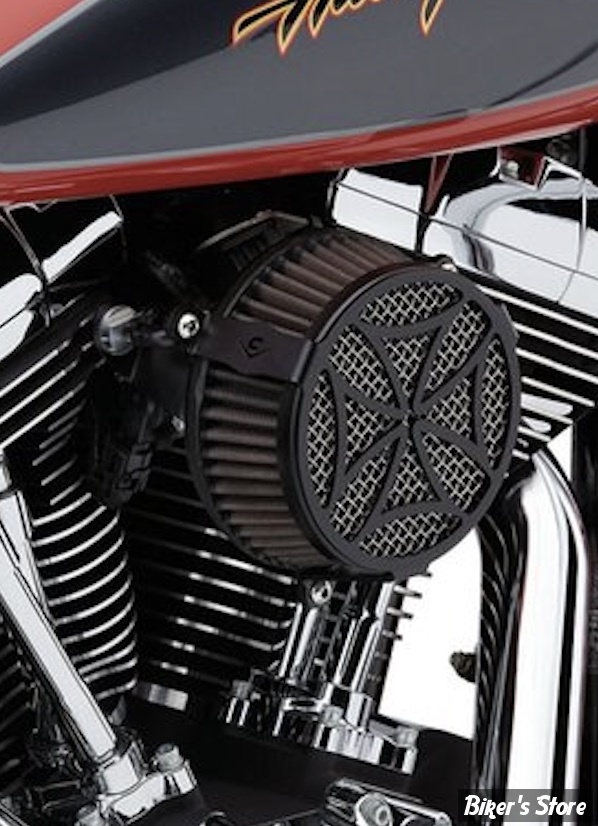 - FILTRE A AIR - COBRA - SOFTAIL 01/15 / DYNA 99/17 - TOURING 02/07 - COBRA - NAKED - CROSS - NOIR - 606-0102-02B