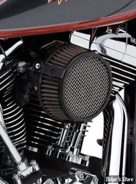 - FILTRE A AIR - COBRA - SOFTAIL 01/15 / DYNA 99/17 - TOURING 02/07 - COBRA - NAKED - PLAIN - NOIR - 606-0102-03B