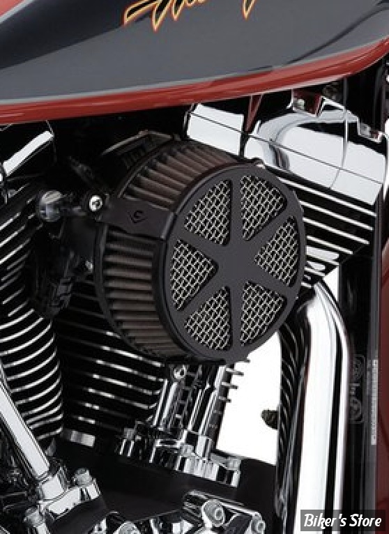 - FILTRE A AIR - COBRA - SOFTAIL 01/15 / DYNA 99/17 - TOURING 02/07 - COBRA - NAKED - SPOKE - NOIR - 606-0102-04B