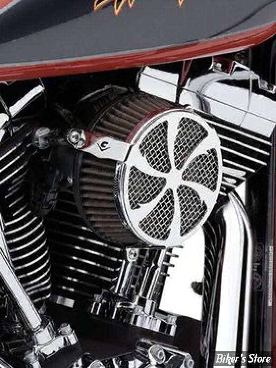 - FILTRE A AIR - COBRA - SOFTAIL 01/15 / DYNA 99/17 - TOURING 02/07 - COBRA - NAKED - SWEPT - CHROME - 606-0102-01