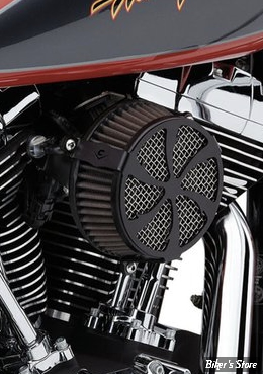 - FILTRE A AIR - COBRA - SOFTAIL 01/15 / DYNA 99/17 - TOURING 02/07 - COBRA - NAKED - SWEPT - NOIR - 606-0102-01B