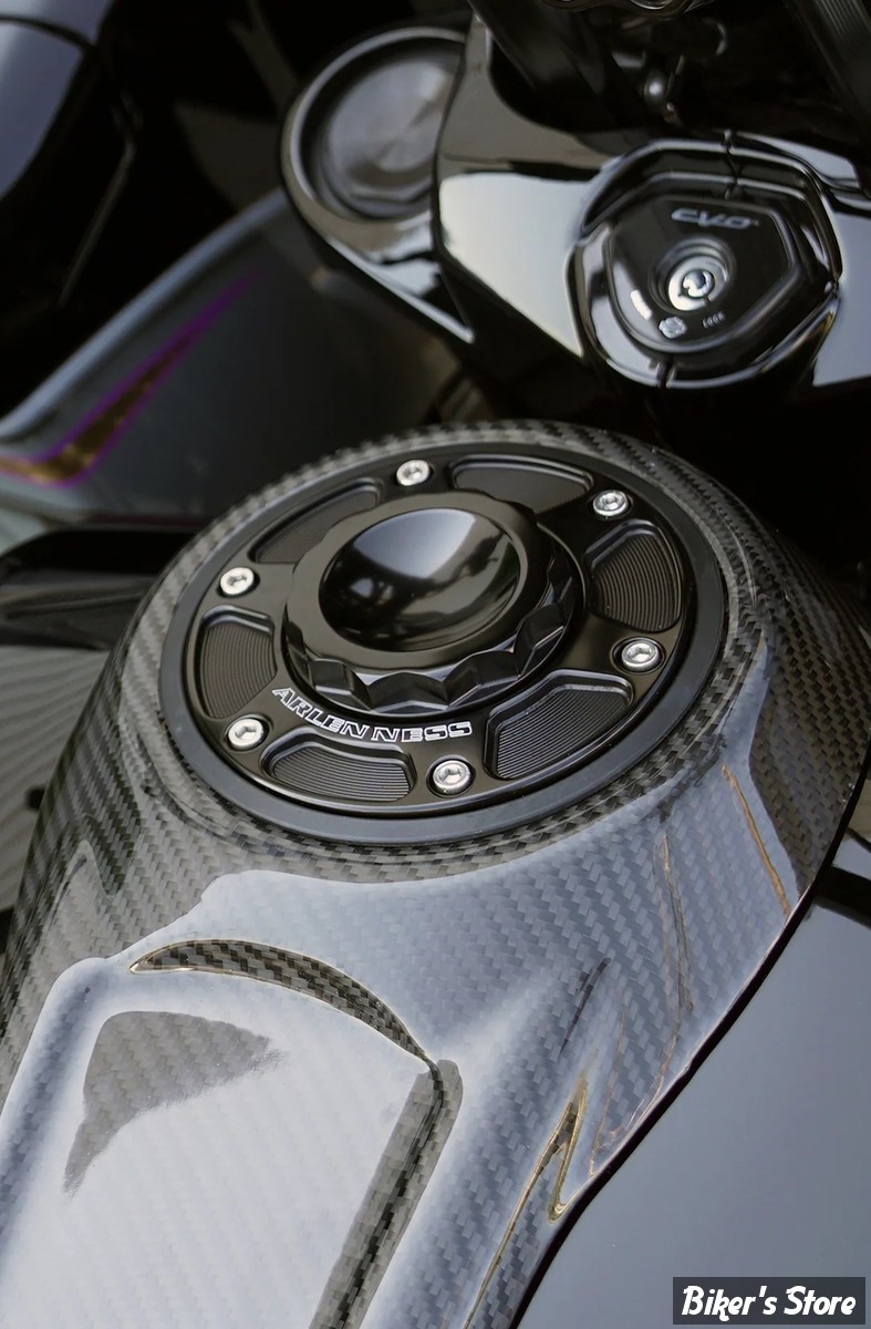 BOUCHON - TOURING 2024UP - OEM 61001120 - ARLEN NESS - 12-POINT GAS CAPS -  NOIR - 701-013