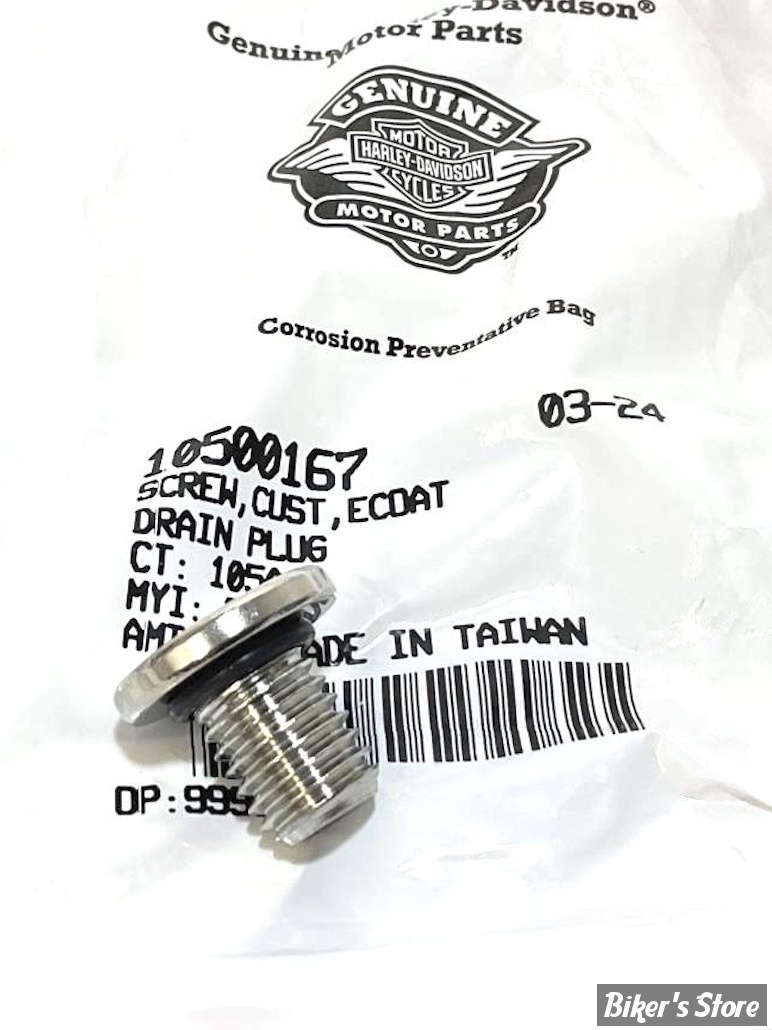 ECLATE A - PIECE N° 07- BOUCHON DE VIDANGE DE RÉSERVOIR - OEM 10500167 - GENUINE HD - La pièce