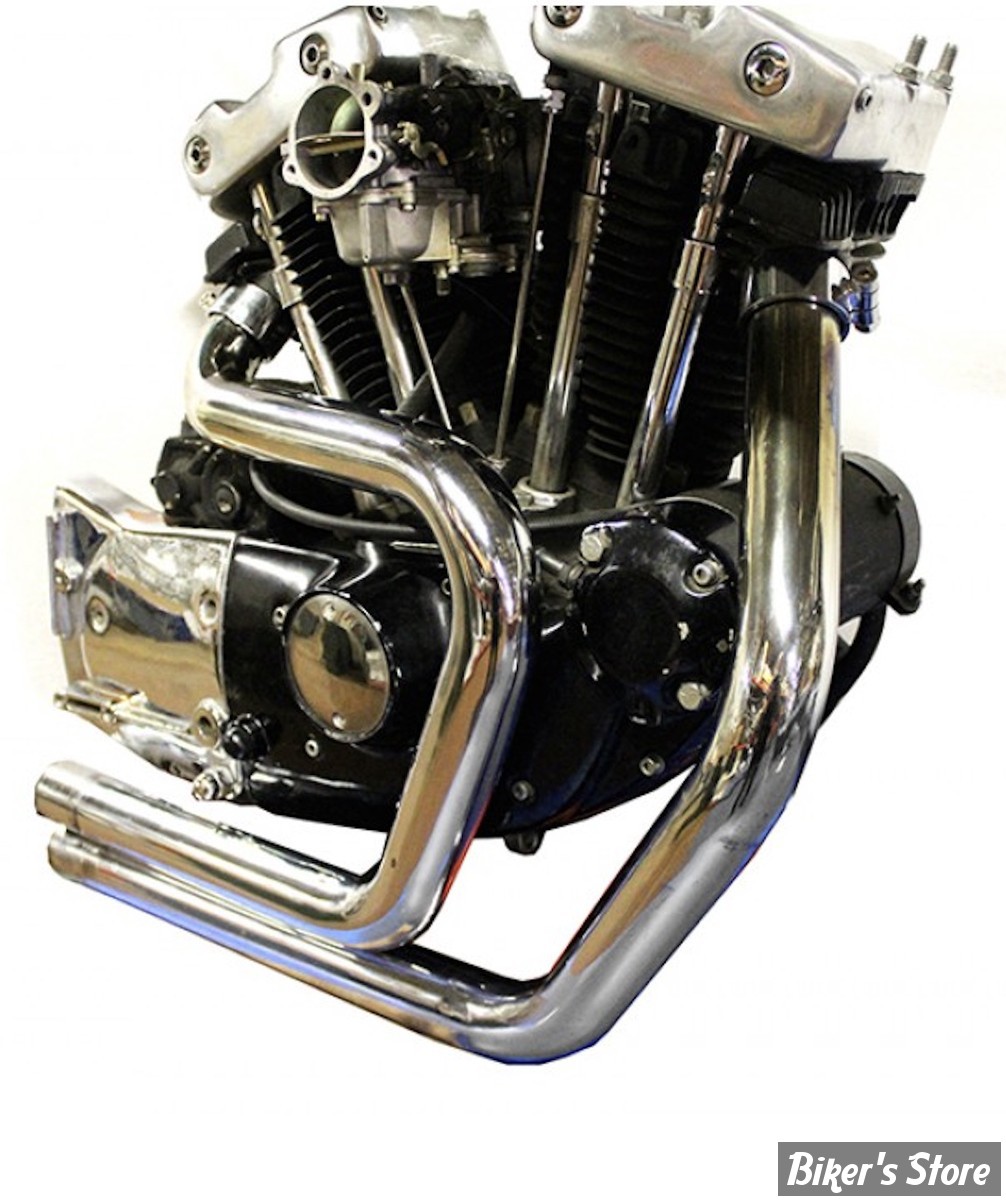 - ECHAPPEMENT / COLLECTEUR - V-TWIN - SPORTSTER 57/85 - Alphabet XL Exhaust Header Set - 30-0899 - CHROME