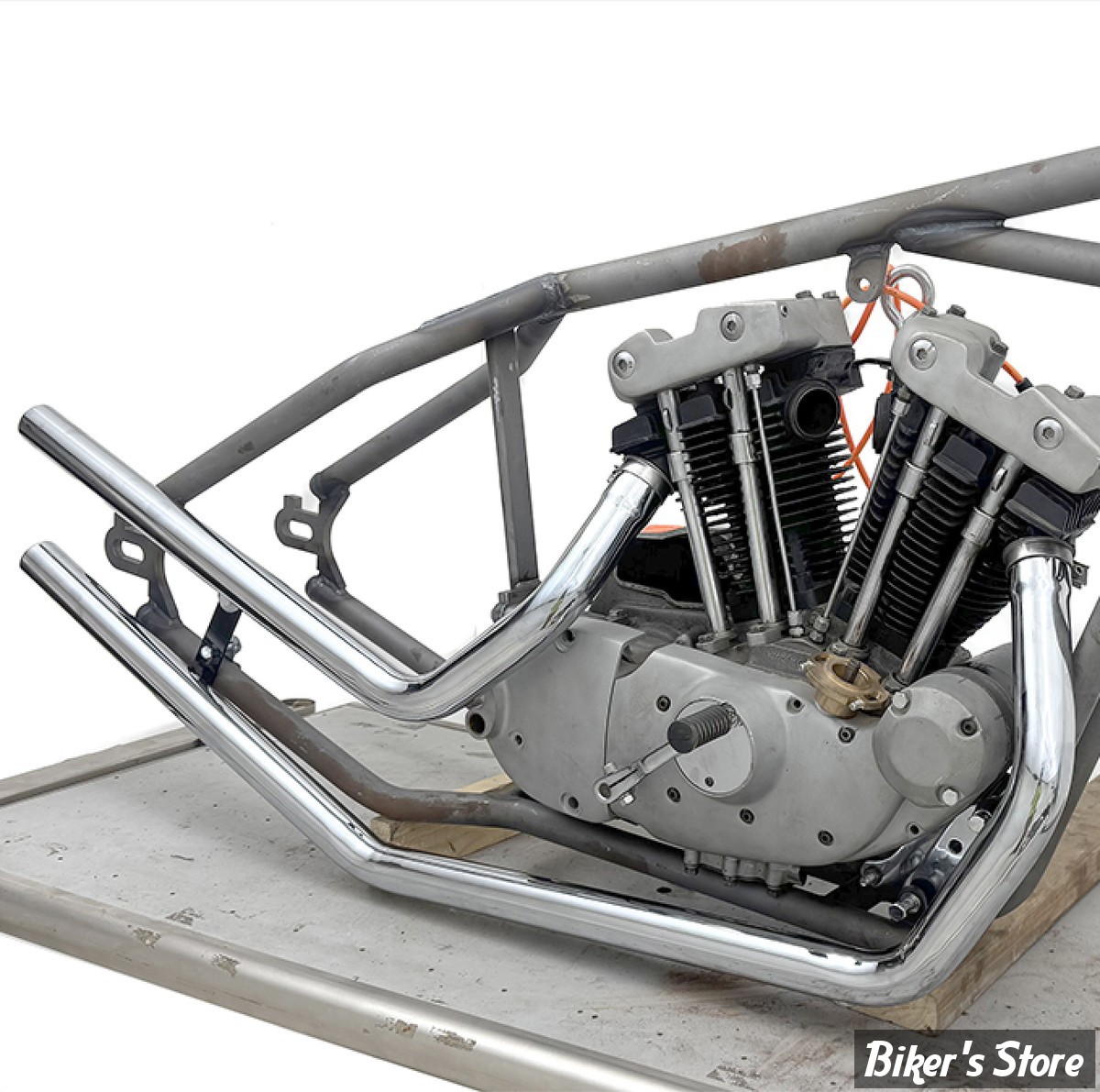 - ECHAPPEMENT - V-TWIN - SPORTSTER 57/85 - Upsweep XL Rigid Header Set - 29-0012 - CHROME