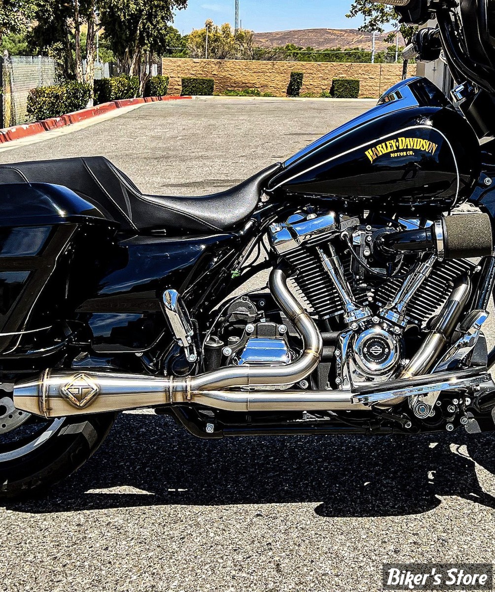 - ECHAPPEMENT - SP CONCEPTS EXHAUST SYSTEM - TOURING M8 2017UP -  LANE SPLITTER - INOX - SPC-2-001