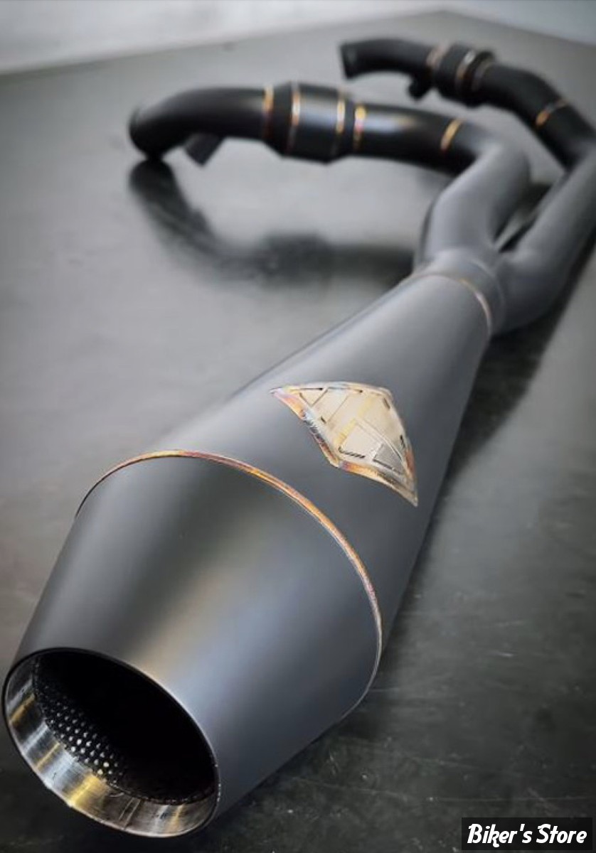 - ECHAPPEMENT - SP CONCEPTS EXHAUST SYSTEM - TOURING M8 2017UP - MID LENGTH ELSINORE - PRO FLO - NOIR ONYX - SPC-2-005-BOPF