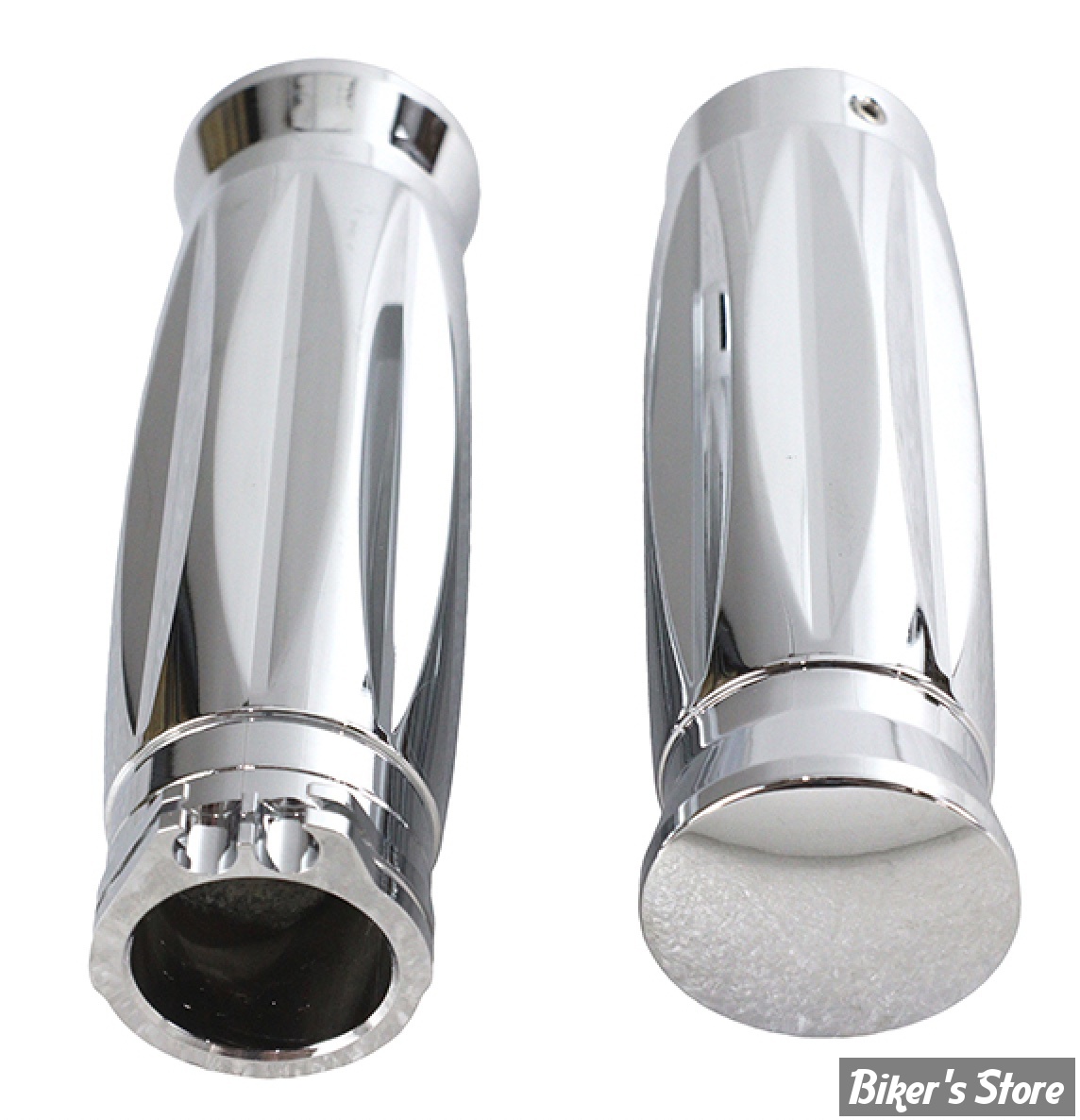 POIGNEES - V-TWIN Tedd Cycle - BILLET DIAMOND STYLE - CHROME