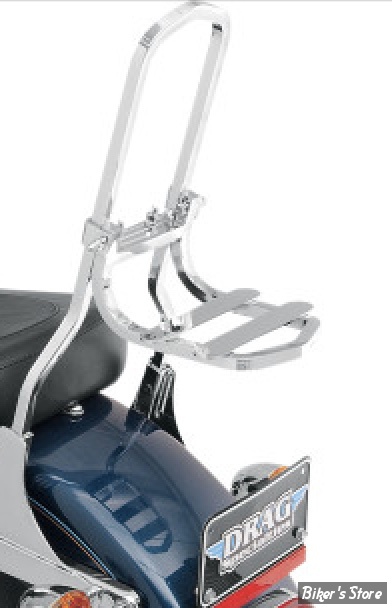 PORTE BAGAGE DE SISSY BAR - OEM 52775-71 - Luggage rack sissybar mount - 50-1011 - DRAG SPECIALTIES - CHROME