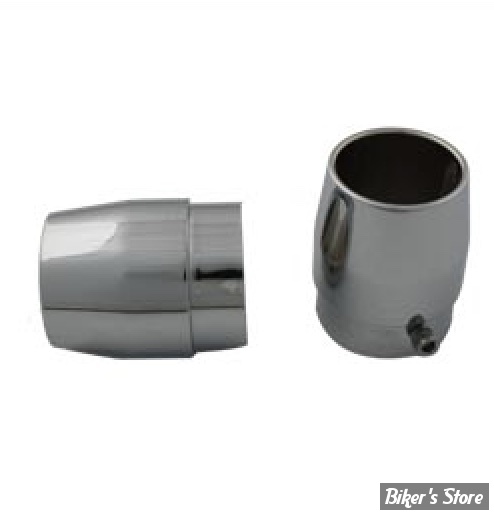 2" 1/4 - EMBOUTS D ECHAPPEMENTS - POUR TUBE DE 2 1/4" - TAPERED EXHAUST PIPE TIP SET - CHROME