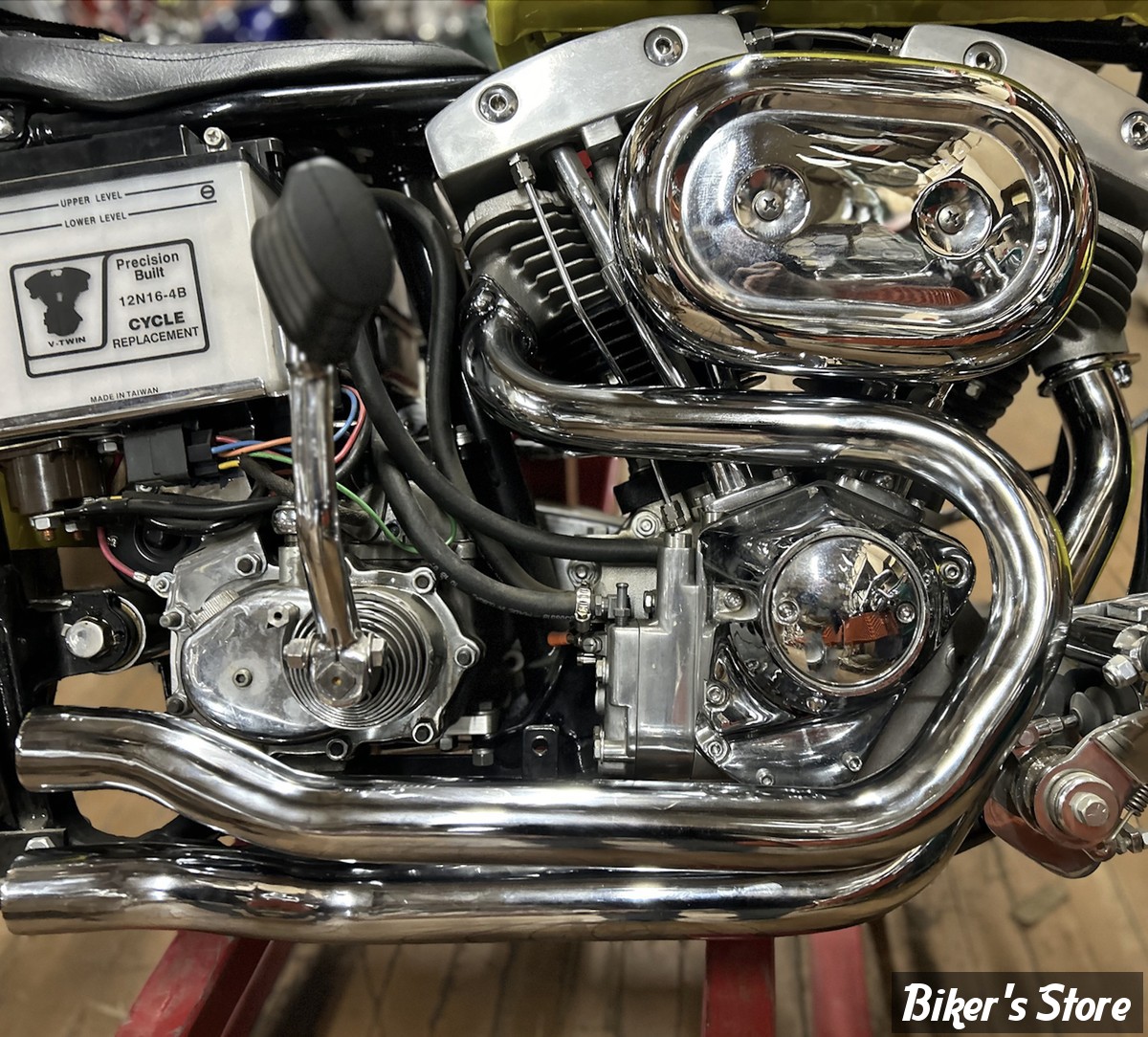 - KIT Collecteur d'echappement 2 EN 2 -  SHOVELHEAD FX 71/84 - Alphabet FX-FXE Exhaust Header Set - V-TWIN - 30-0645 - CHROME