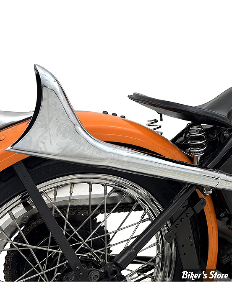 SILENCIEUX - FISHTAIL - DIAMETRE EXTERNE : 47.60MM / LONGUEUR : 18" - 1"3/4 - CHROME 