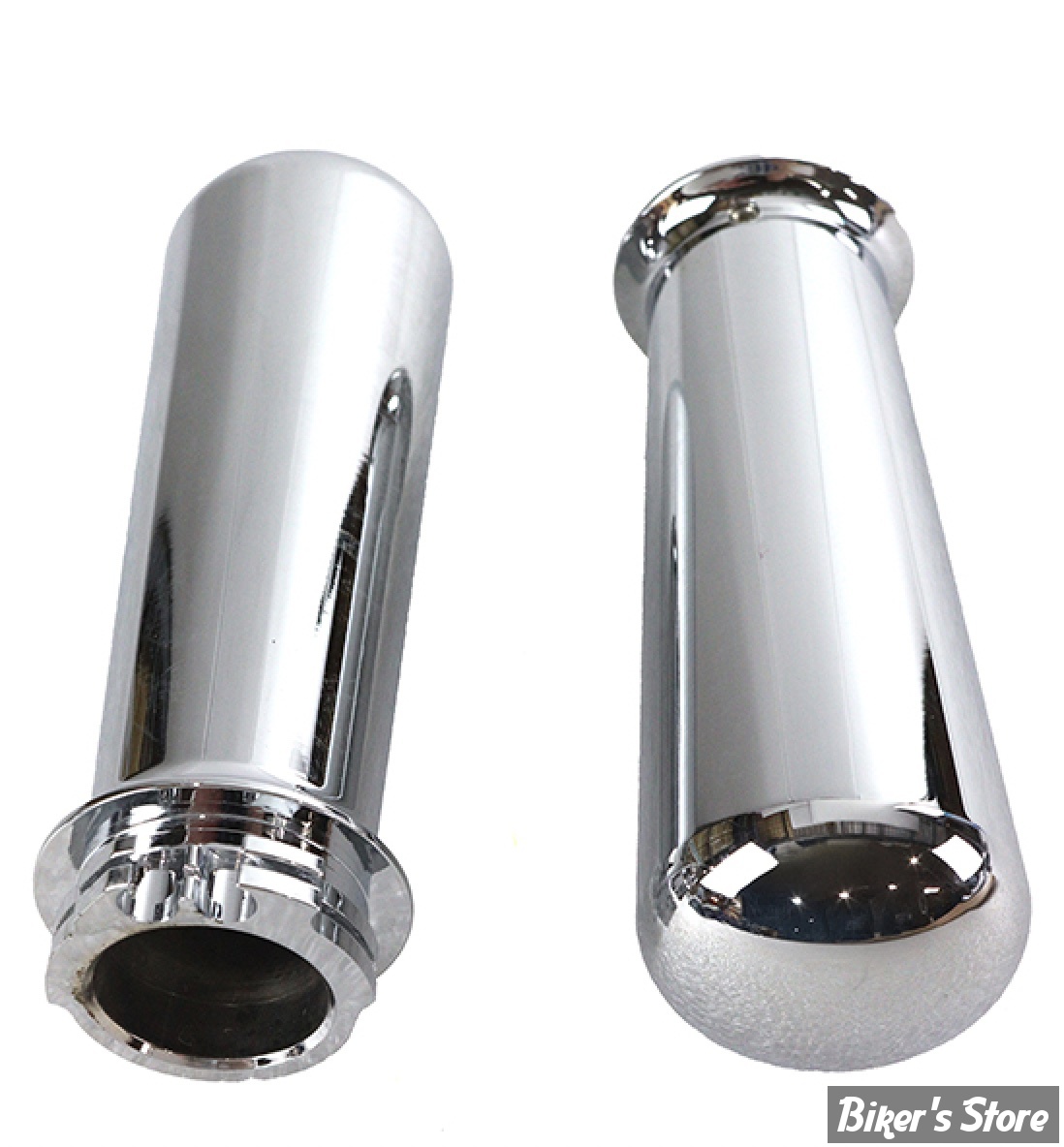 POIGNEES - V-TWIN TEDD CYCLE - Billet Slugger Style Grip Set - CHROME