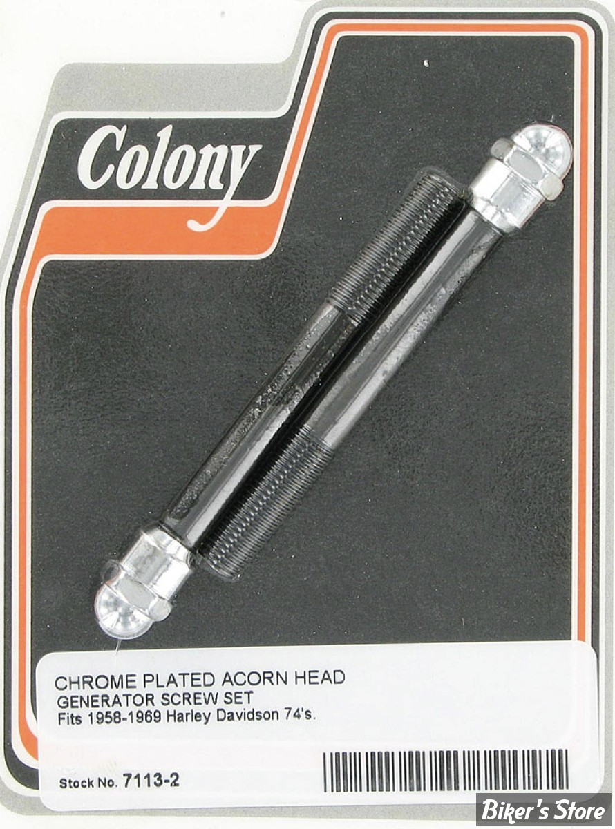 ECLATE N - PIECE N° 12 - KIT DE VISSERIE DE GENERATRICE - OEM 30011-58 - COLONY - ACORN - CHROME - 7113-2