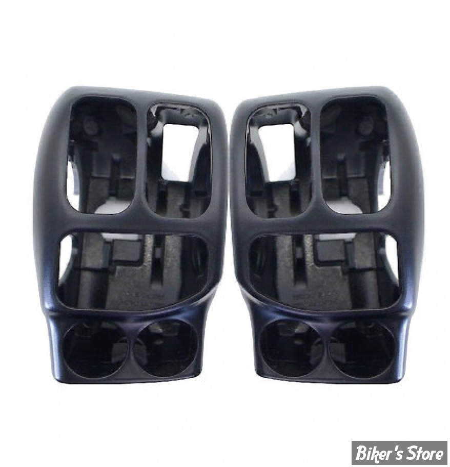 ECLATE L - PIECE N° 18/1 - COCOTTES DE GUIDON - TOURING 14up - OEM 71500185 - CUSTOM CHROME - NOIR