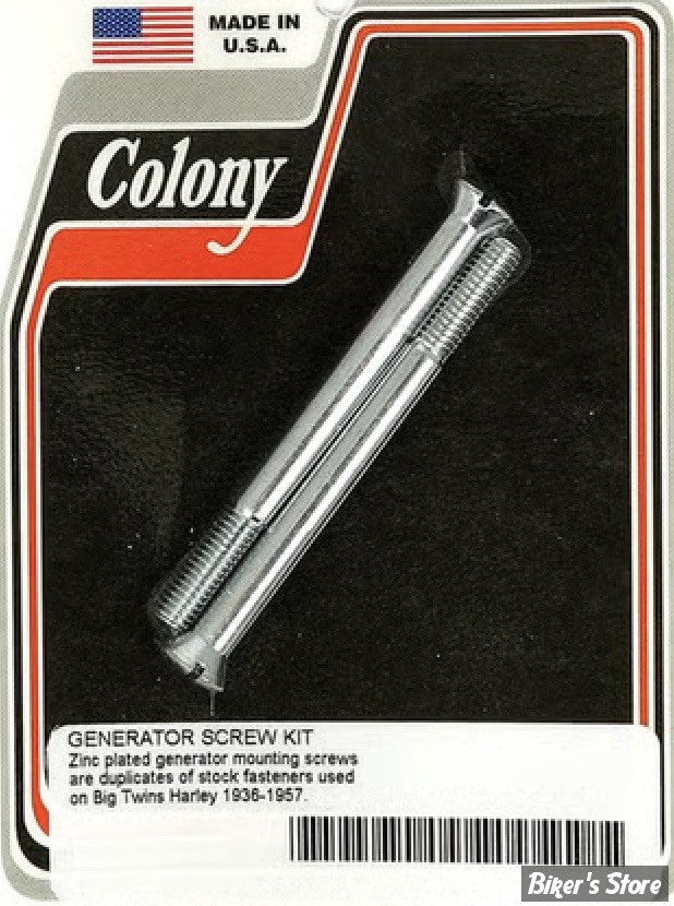 ECLATE N - PIECE N° 08 / 12 - Kit de visserie de Generatrice filetage: 1/4”-24 - OEM 30011-36 / 1523-36 - Colony - OEM Style - ZINC - 8151-2-Z
