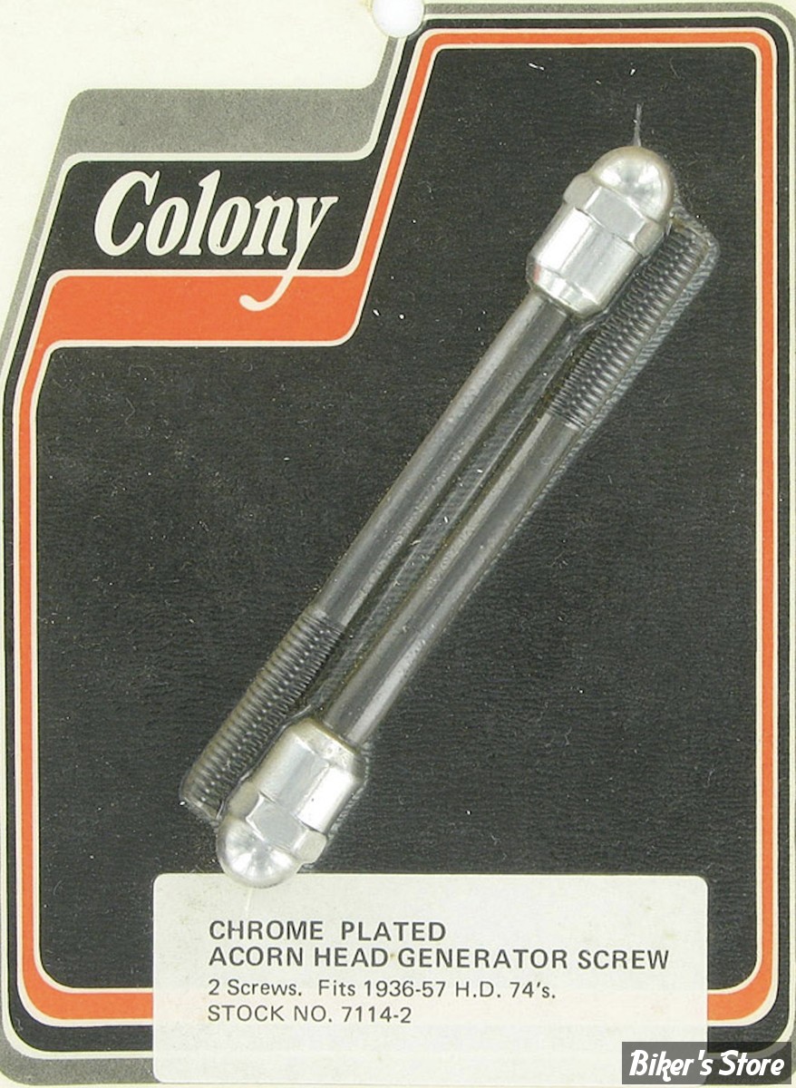 ECLATE N - PIECE N° 08 / 12 - Kit de visserie de Generatrice filetage: 1/4”-24 - OEM 30011-36 / 1523-36 - COLONY - ACORN STYLE - 7114-2
