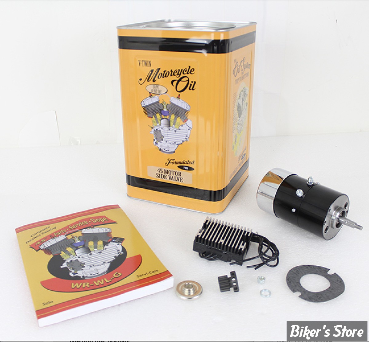 KIT ALTERNATEUR POUR MODELES AVEC GENERATRICE - 12V - 45CI 19341/1973 - 12 Volt Side Valve Generator to Alternator Conversion Kit - 32-1497