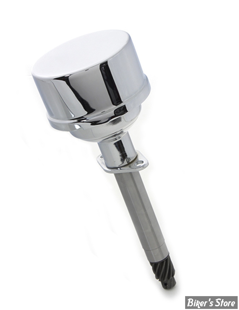 ECLATE R - PIECE N° 00 - DISTRIBUTEUR - OEM 32502-66A - BIGTWIN 1936/1965 - Fixation 2 points - V-Fire Overhead Valve Auto Advance Distributor - CHROME