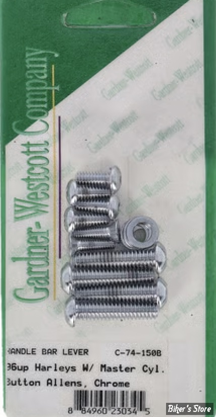 ECLATE L - PIECE N° 12 - KIT DE VISSERIE DE COMMODOS - HD96UP - BOMBÉE - CHROME