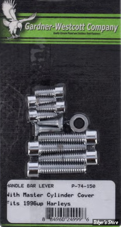 ECLATE L - PIECE N° 12 - KIT DE VISSERIE DE COMMODOS - HD96up -BTR / CHROME POLI - P-74-150