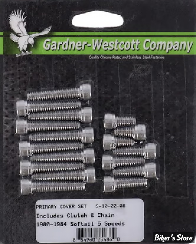 ECLATE I - PIECE N° 70 - KIT VISSERIE DE CARTER PRIMAIRE EXTERNE - FXR / FLT 80/84 - INOX - S-10-22-08