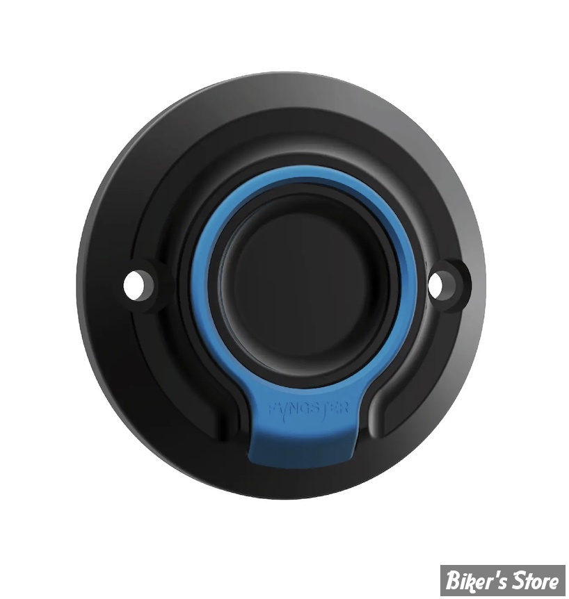 ECLATE I - PIECE N° 23 - CACHE ALLUMAGE POUR MILWAUKEE-EIGHT® SOFTAIL / TOURING 17UP - Fangster Point cover - NOIR / BLEU