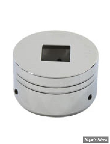 COUVRE CARTER DE MANO DE PRESSION D'HUILE - V-TWIN / Wyatt Gatling - CHROME