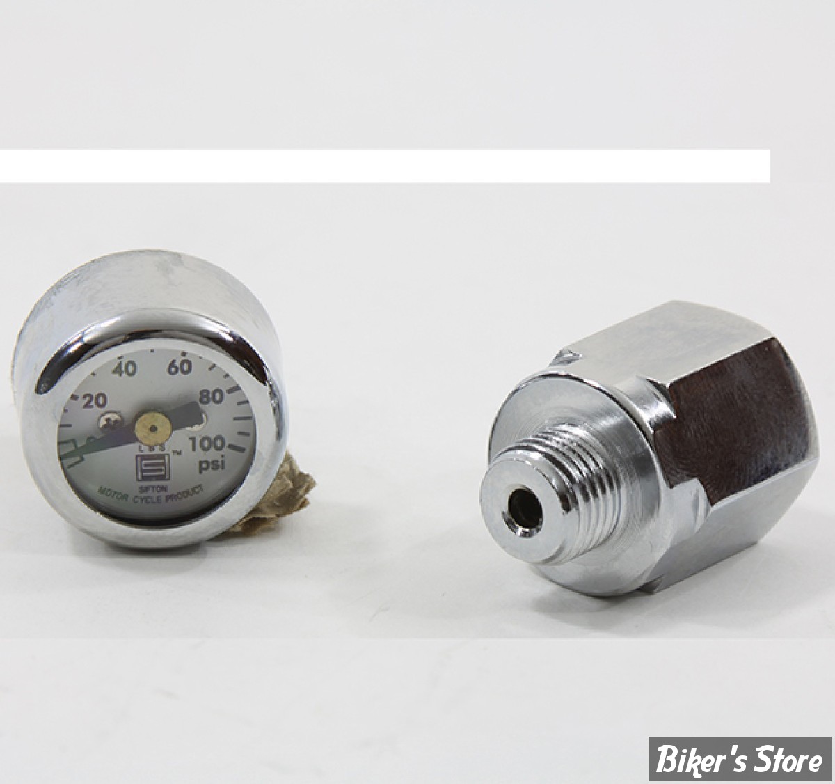 - KIT MANO DE PRESSION D HUILE - 100 PSI - BIGTWIN 71/84 / SPORTSTER 71/85 - Mini Oil Gauge Kit - V-TWIN - 