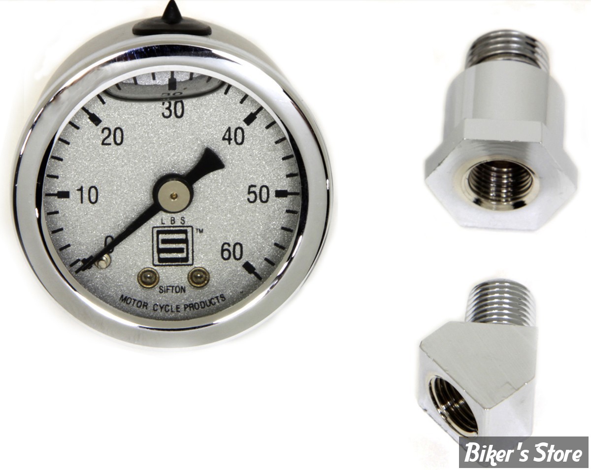 - KIT MANO DE PRESSION D HUILE -  60 PSI - FL 70/84 - V-TWIN / SIFTON