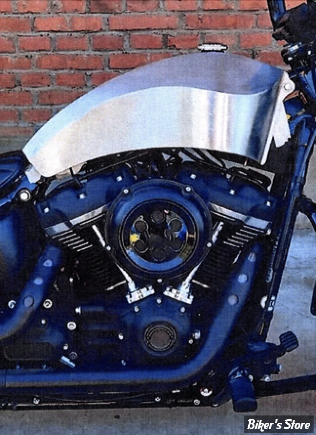 ECLATE A - PIECE N° 20A - RESERVOIR D'ESSENCE CUSTOM - 5.0 GALLONS / 18.90 LITRES - SOFTAIL MILWAUKEE EIGHT - M8 Pirate 5.00 Gallon Gas Tank Raw