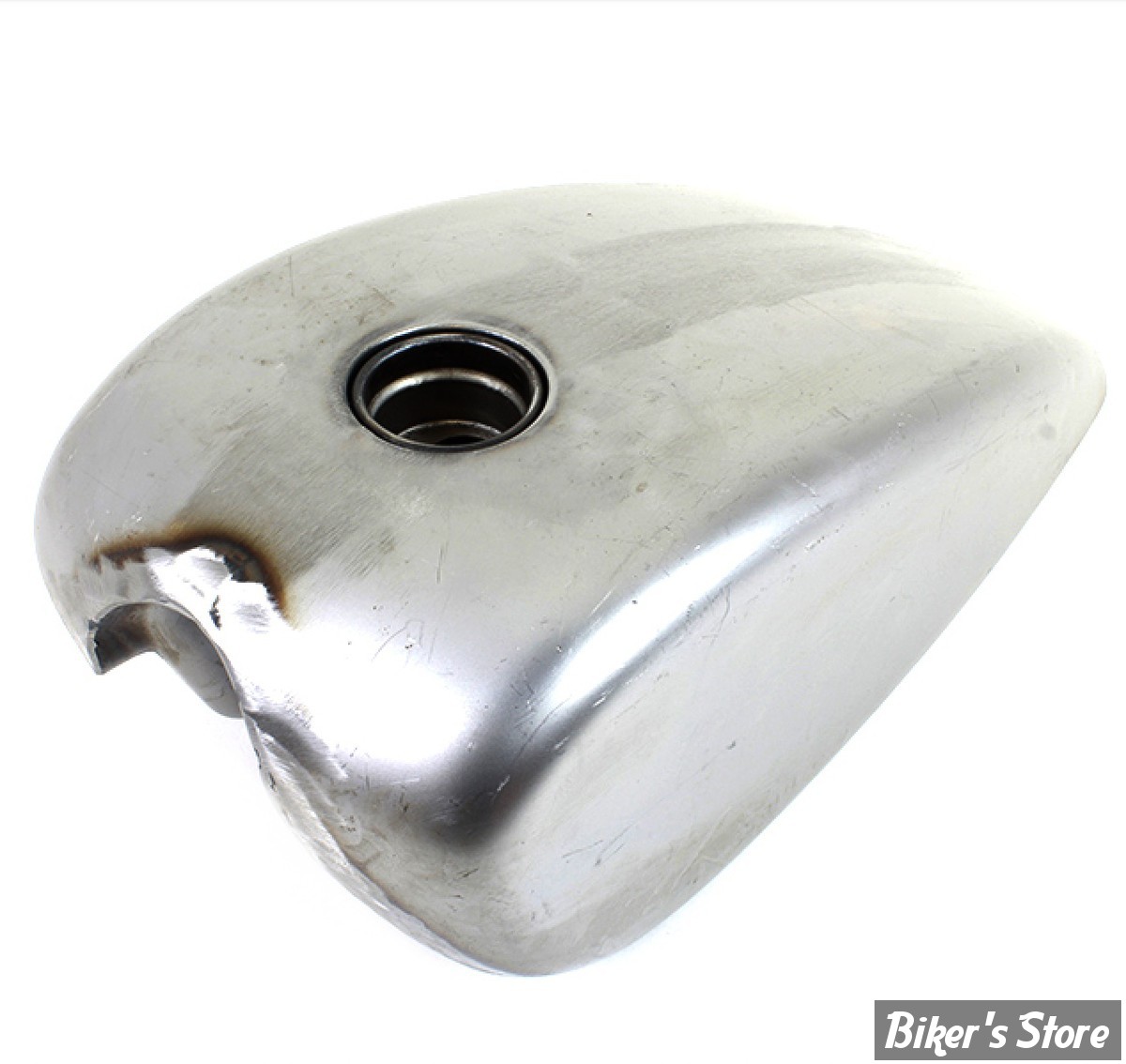 RESERVOIR TYPE MUSTANG - 2. GALLONS / 7.50 LITRES - XR750 Replica XL 2 Gallon Steel Gas Tank Raw - POUR BOUCHON A VIS