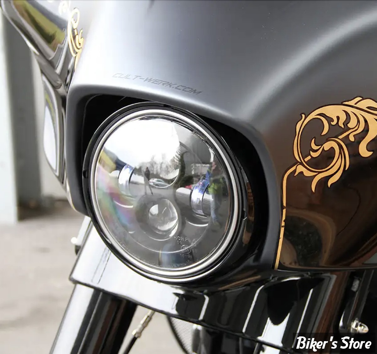 - 7" - OPTIQUE - CULT WERK - 7" LED headlight - TOURING FLHX 14/23 - HD-UNI008