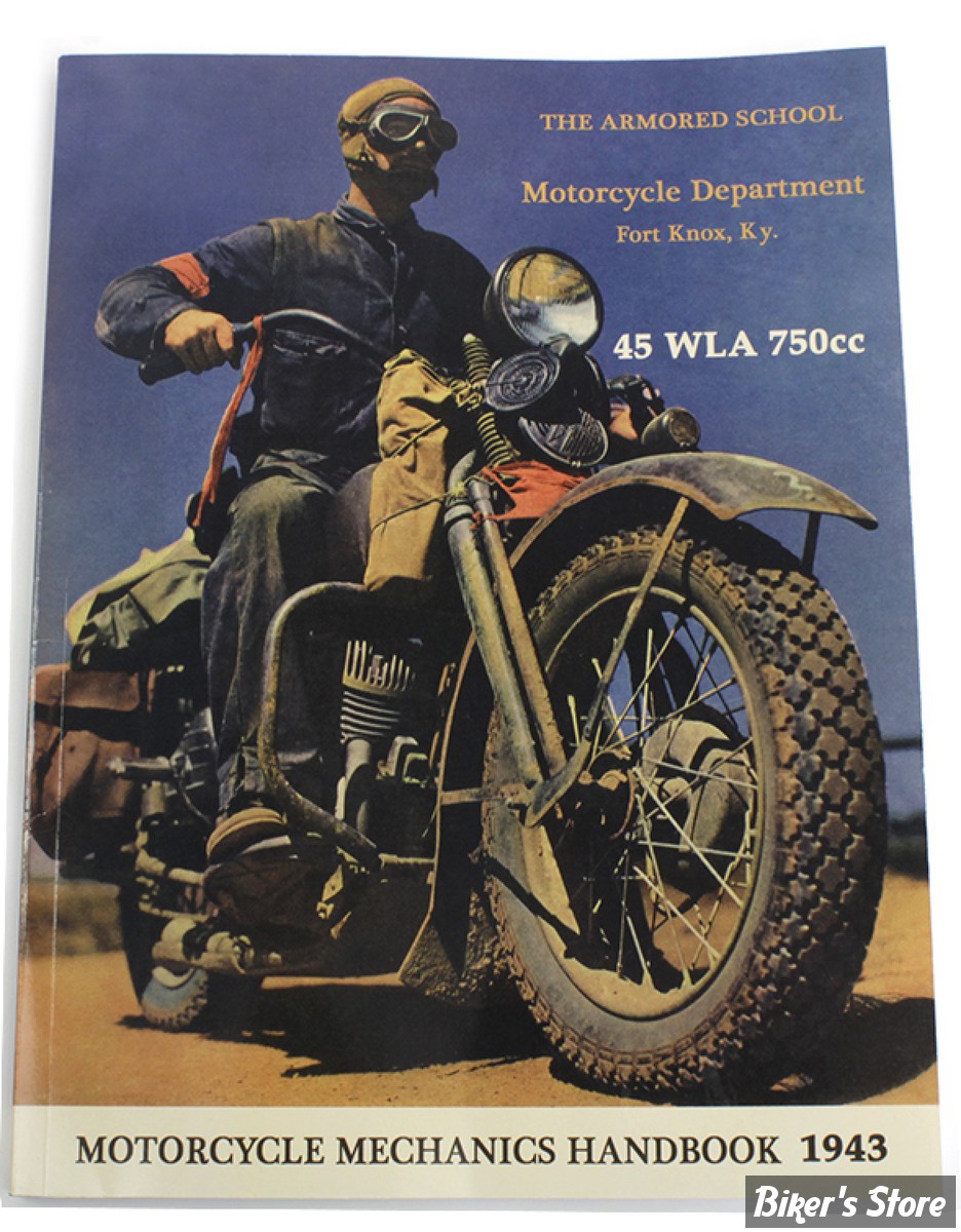 MANUEL D'ENTRETIEN / SERVICE MANUAL - 1941/1944 - WLA  - OEM 00000-00 - 45 WLA Army Repair Manual - V-TWIN