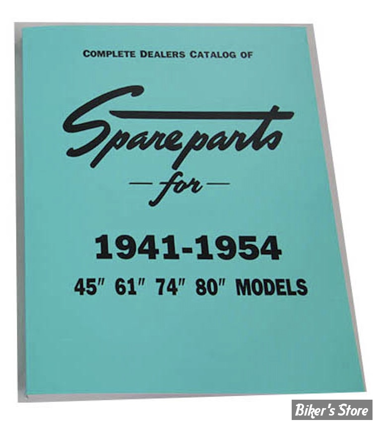 CATALOGUE DE PIECES DETACHEES - 1941/1954 - OEM 00000-00 - 1941-1954 UL-FL SV Knucklehead Spare Parts Book