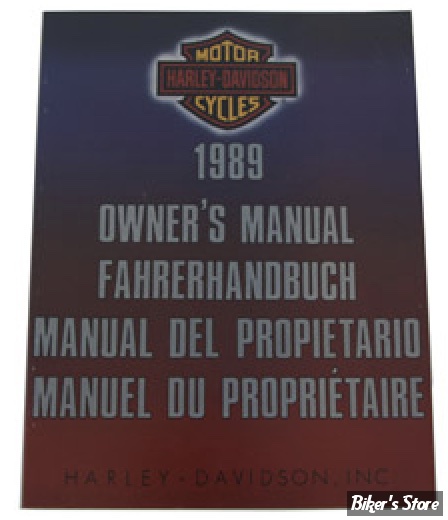 MANUEL D'ENTRETIEN / SERVICE MANUAL - BIGTWIN 1989 - OEM 99965-89 - OE Factory Service Manual for 1989 Big Twin International