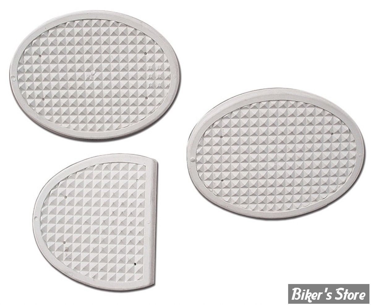 ECLATE IE - PIECE N° 01A - CAOUTCHOUCS DE PEDALE D'EMBRAYAGE AU PIEDS - OEM 11791-45 / 36950-45 - BLANC - LES 3 PIÈCES